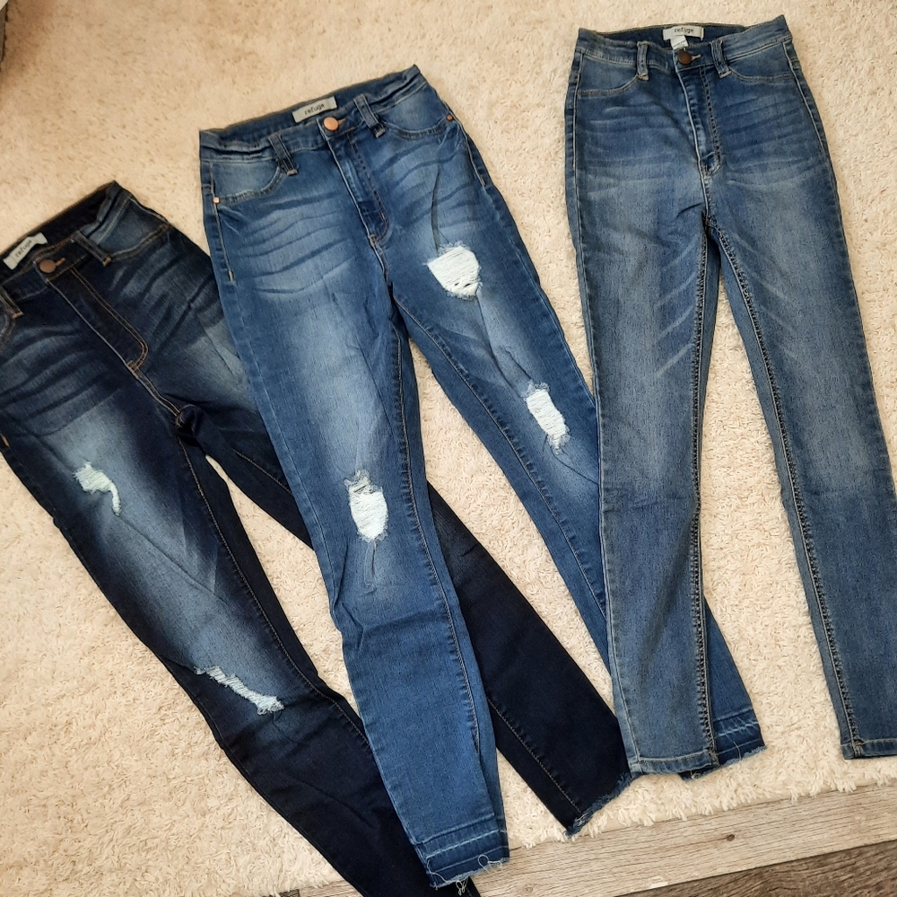 SIZE 0 HIGH-WAISTED SKINNY JEAN REFUGE BUNDLE